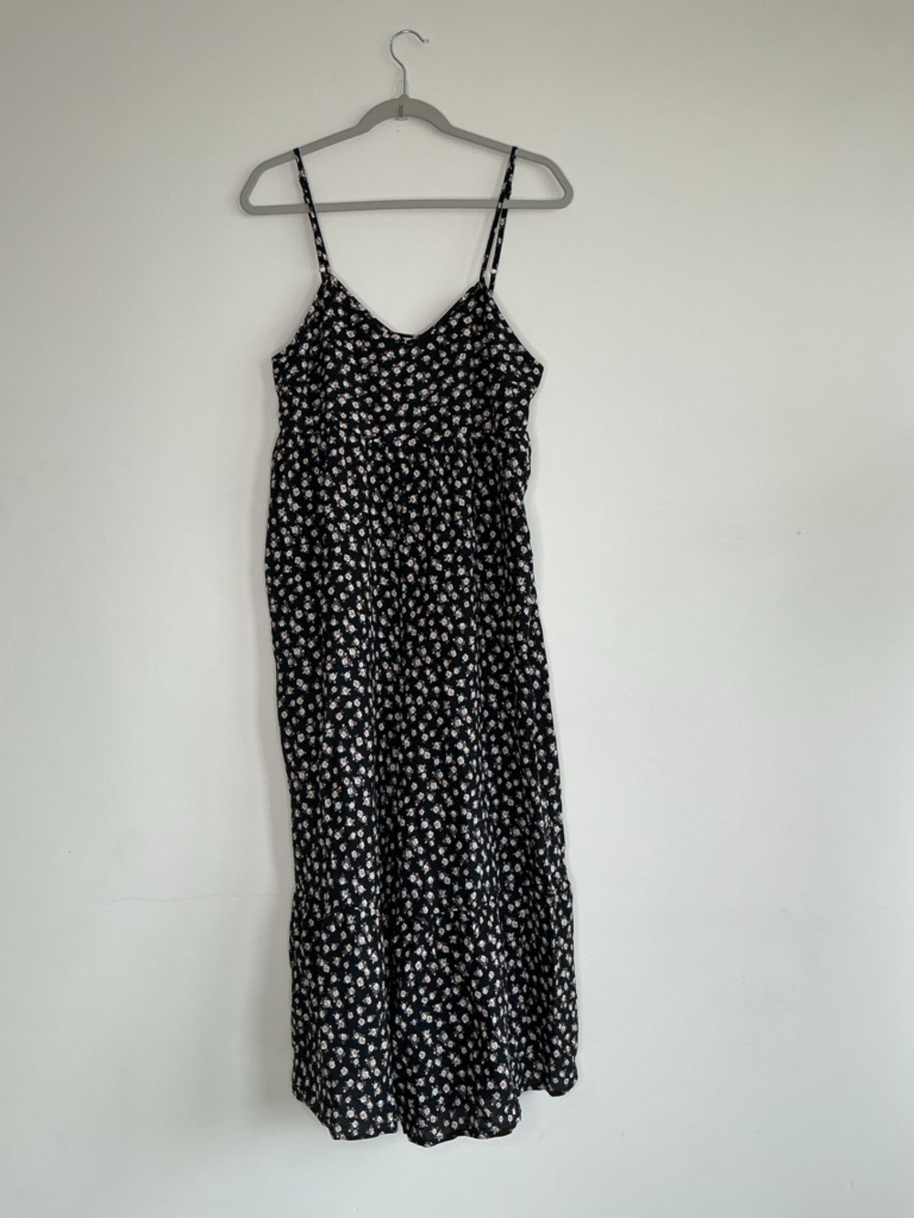 Natural Life Black Floral Cami Wide Leg Boho Romper Sleeveless Small - Picture 4 of 6